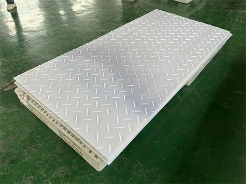 white grass protection mat